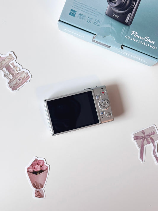 Canon PowerShot ELPH340 HS 16MP Digital Camera Silver