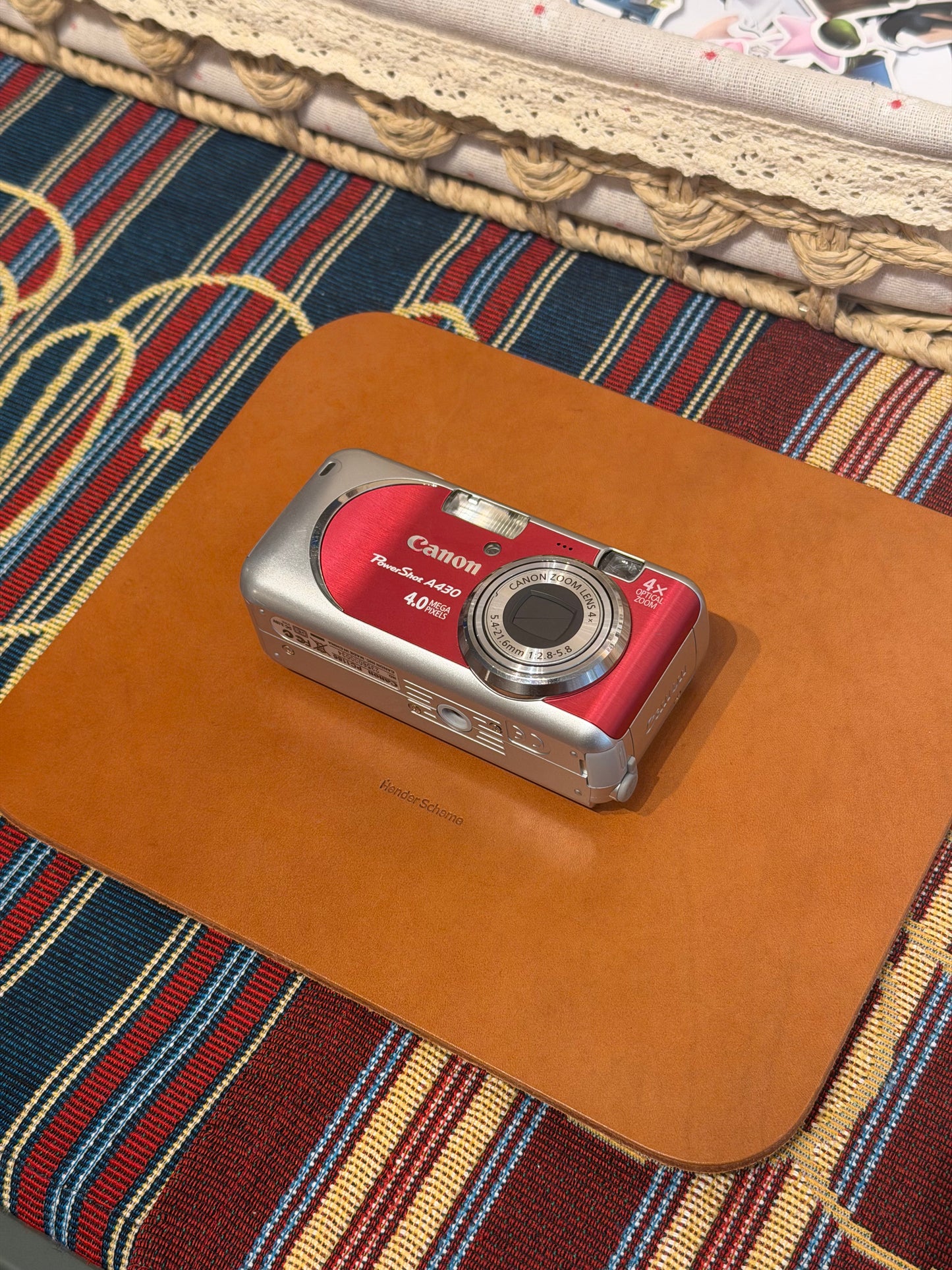 Canon PowerShot A430 4MP Red