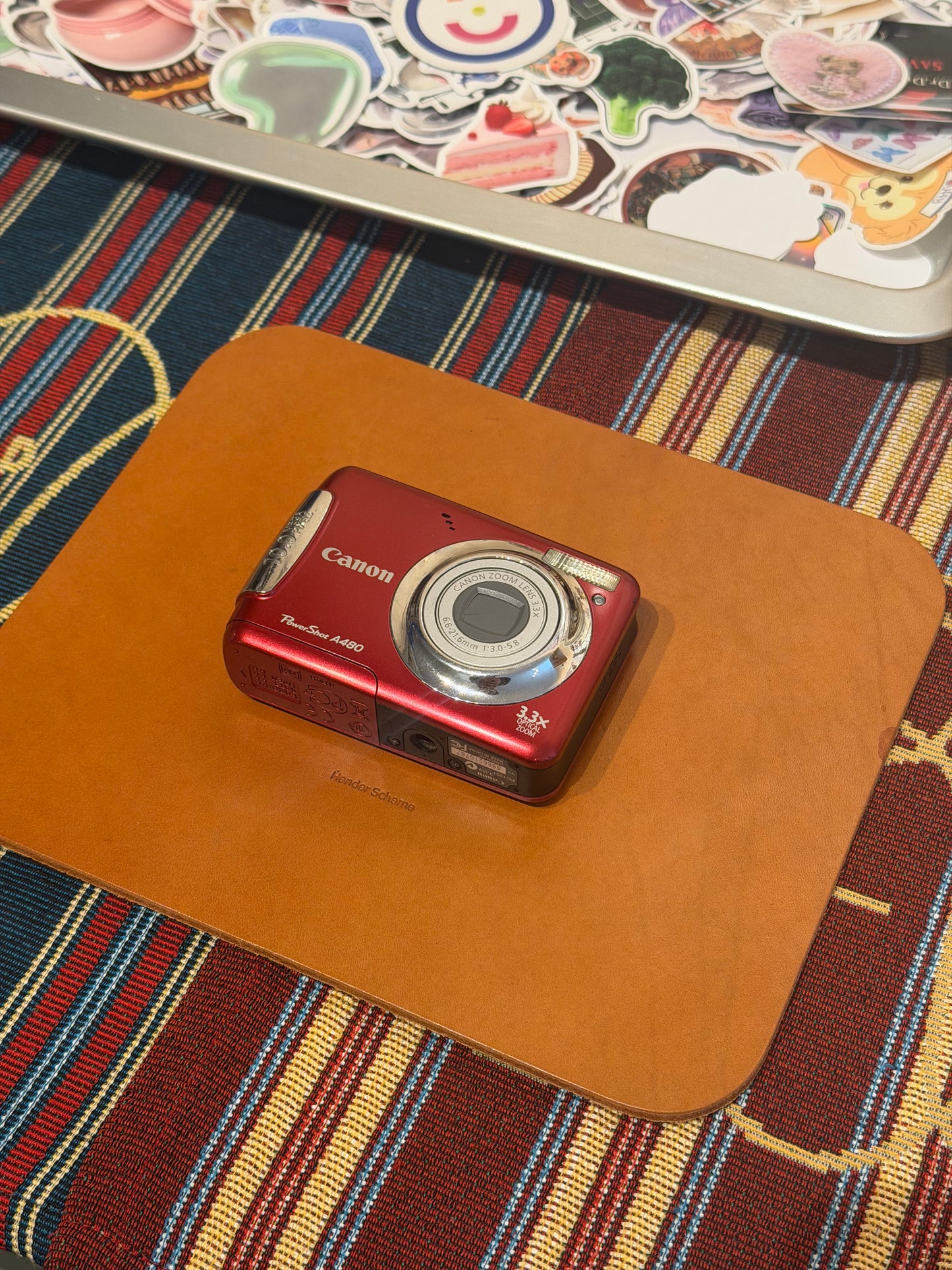 Canon PowerShot A480 10MP Red
